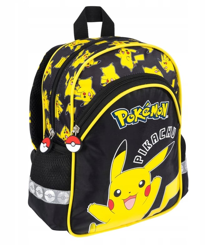 Pokémon - Rugzak - 30cm - Pikachu - 2vak - Premium Quality - Reflecterend -2 tot 5 jaar