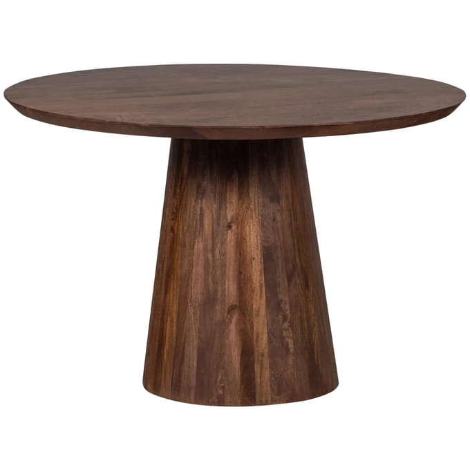 WOOOD Limit Eetkamertafel - Mangohout - Walnoot - 76x130x130