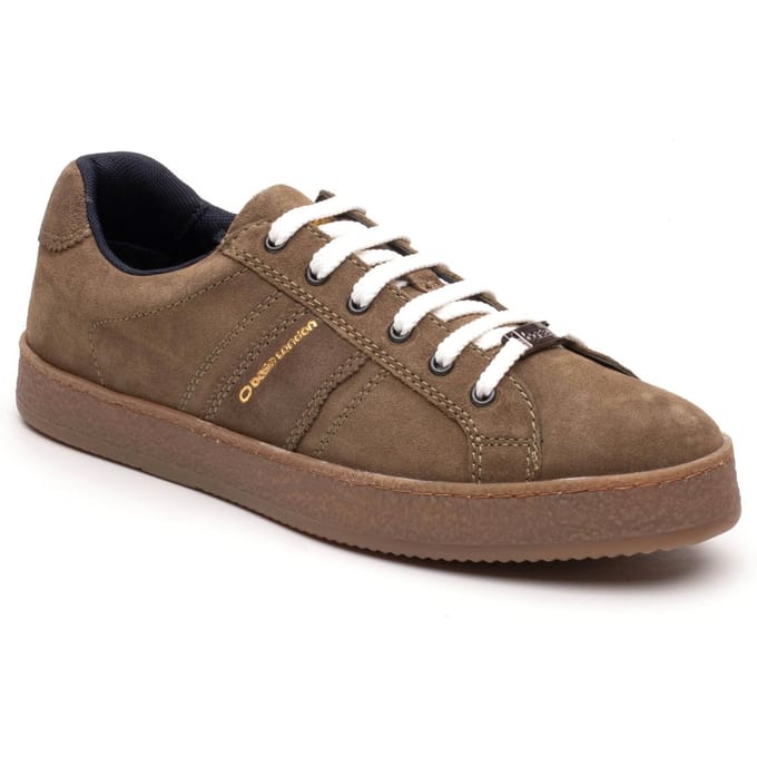 Base London Hopper Leren Heren Sneakers Moss