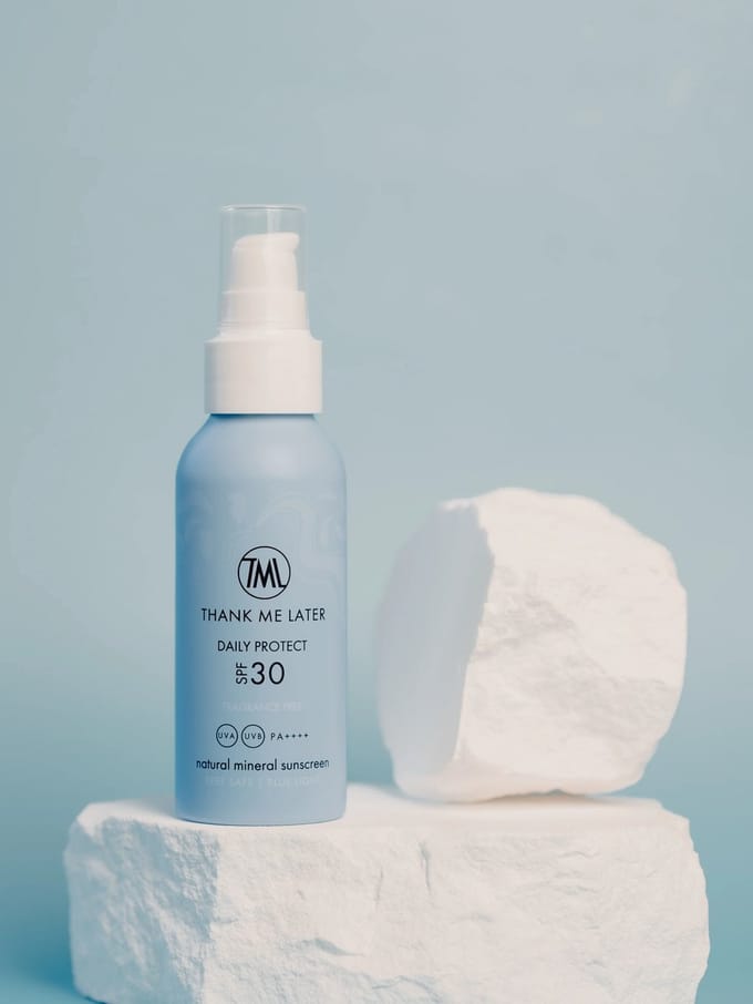 Thank me later Parfumvrije Minerale sunscreen Zonnebrand