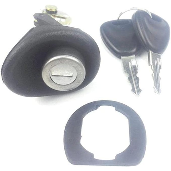 Serrure arrière de coffre de hayon + 2 clés 7701367940 pour Renault Twingo Dacia Sandero Logan gray