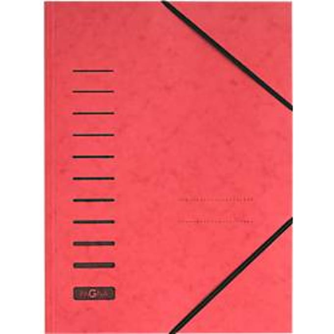 PAGNA elastomap, A4, elastieksluiting, 25 stuks, rood
