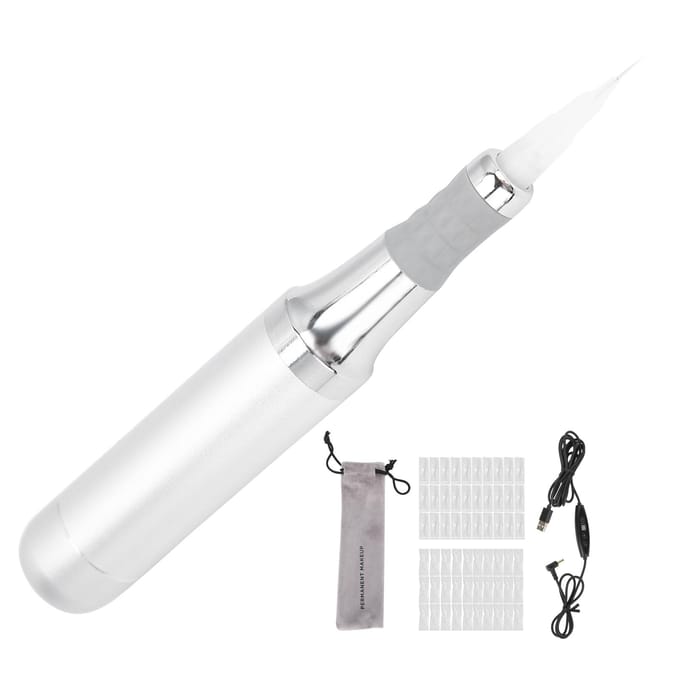 Professionele Microblading Machine Sterke Kracht Wenkbrauw Eyeliner Tattoo Pen Machine (100-240V)ONS US Plug white