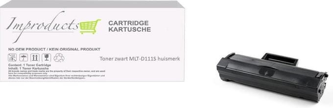 Improducts® Toner - Alternatief Samsung MLTD111S / MLT-D111s zwart XL inhoud