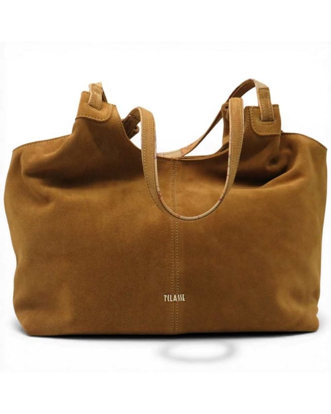 Alviero Martini 1 Classe Vrouwen Hobo Bag Tabak in Suede en leer