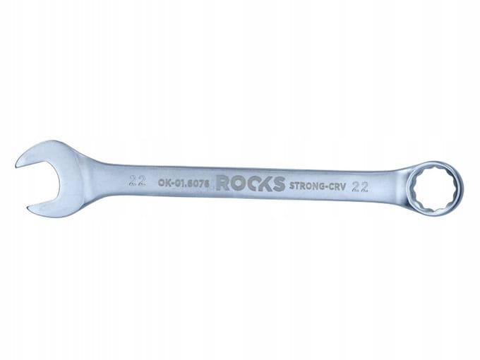 Rooks Ringsleutel 22 mm Dubbel Chroom 31CrV3 Staal DIN 3113A