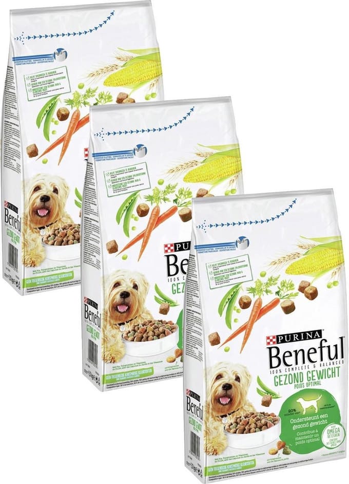 Beneful Gezond Gewicht Kip&Rijst - Hondenvoer - 3 x 1.5 kg