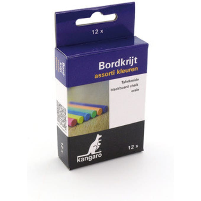 Bordkrijt Kangaro Assorti Kleuren Doos 12 Stuks