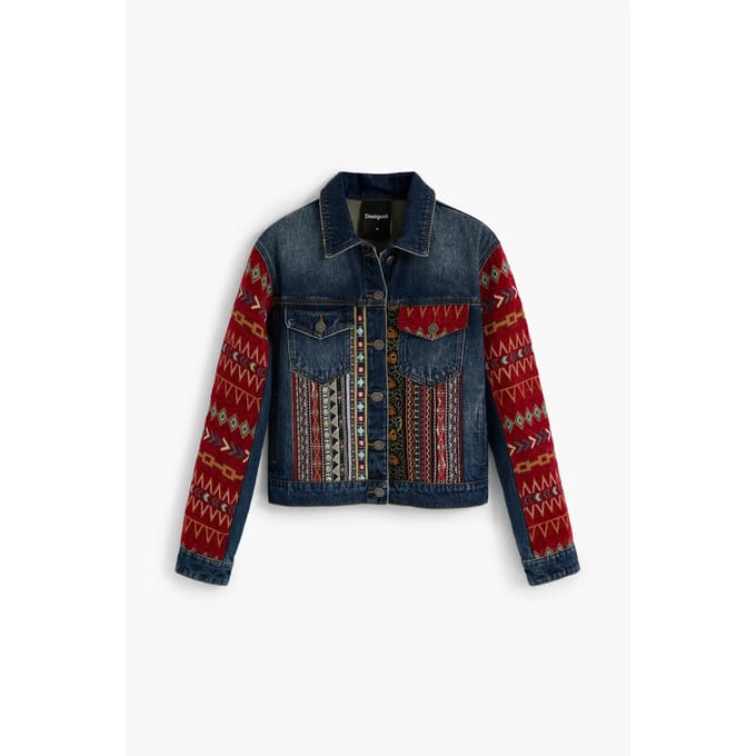 Dames spijkerjack Desigual Etnica