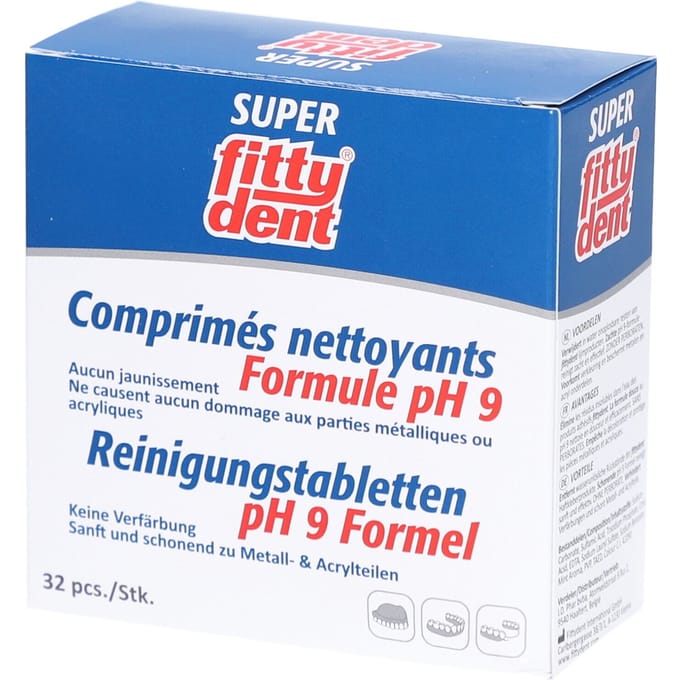 Fittydent Gebitsreinigingstabletten 32 Bruistabletten