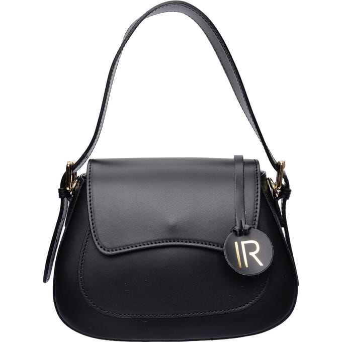 Isabella Rhea Zwart Rundleer Tas