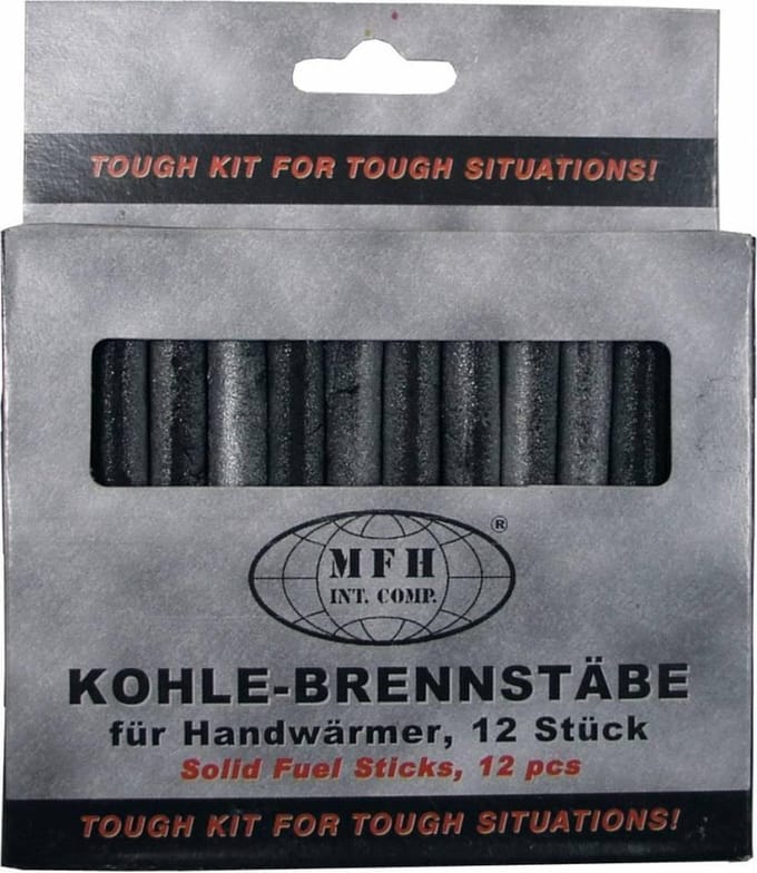 Koolstaven voor handwarmer - 5 pakjes à 12 stuks