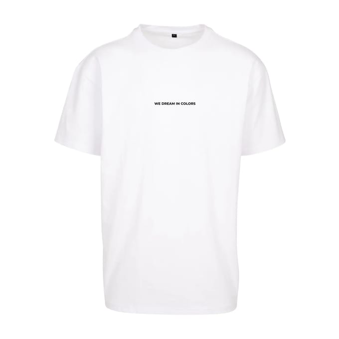 Mister Tee - We Dream in Colors Oversize Heren T-shirt - S - Wit