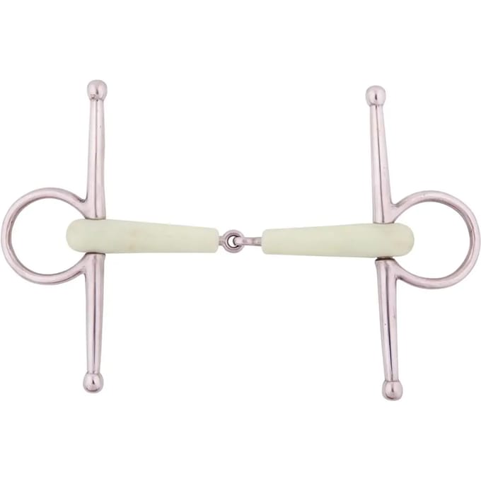 Roestvrijstalen enkelgebroken paardenbit BR Equitation Apple Mouth