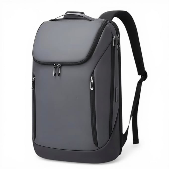 Laptop Rugzak 15.6 Inch - USB - Travel Backpack - Grijs