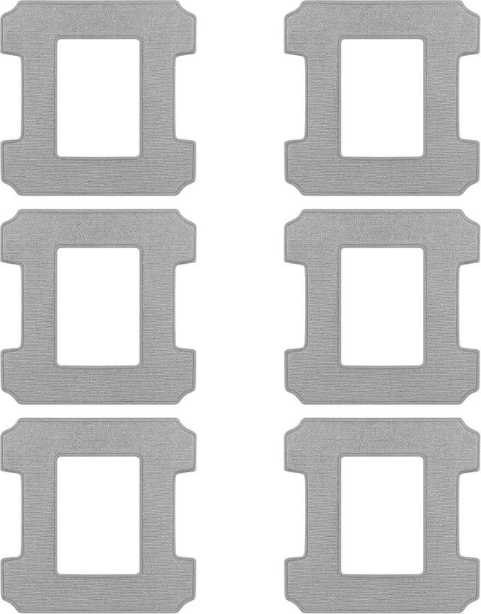 Veeg voor Ecovacs Winbot W1 / W1 Pro / W2 / W2 Pro / W2 Omni [set 6] Herbruikbare wasbare dweil