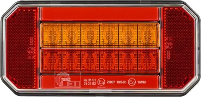 LED achterlicht + knipperlicht - 12 / 24V - 24 LED