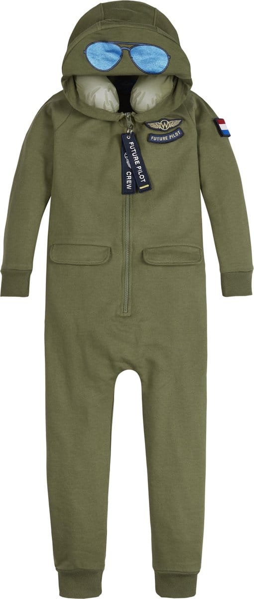 Wick Wings Forest Pilot Onesie 100% katoen slaapmasker nekkussen mt 110/116