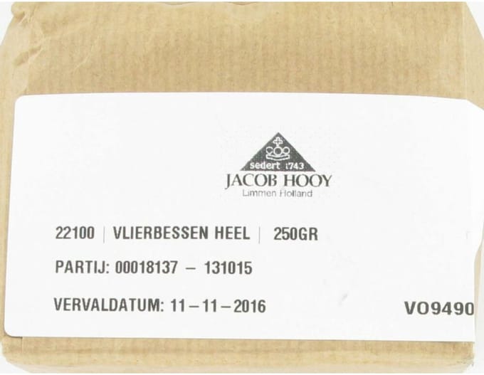 Jacob Hooy Vlierbessen 250 Gram