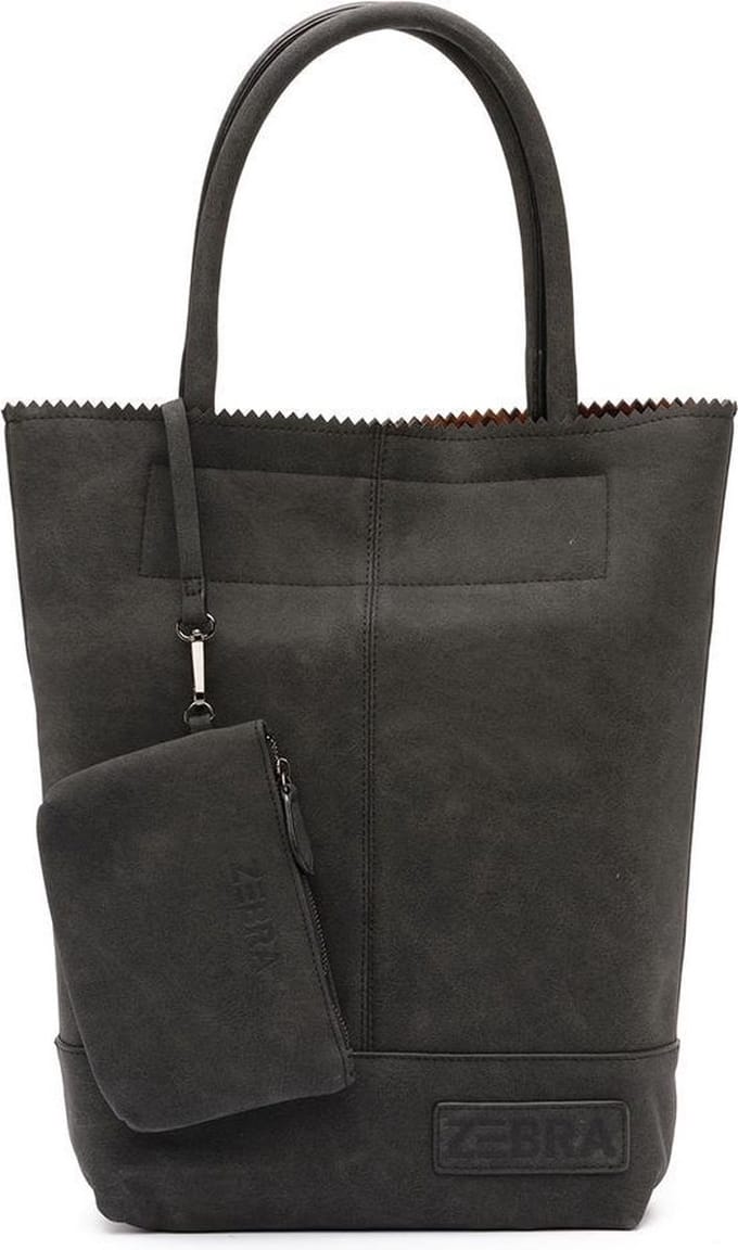 Zebra Kartel Shopper - Zwart