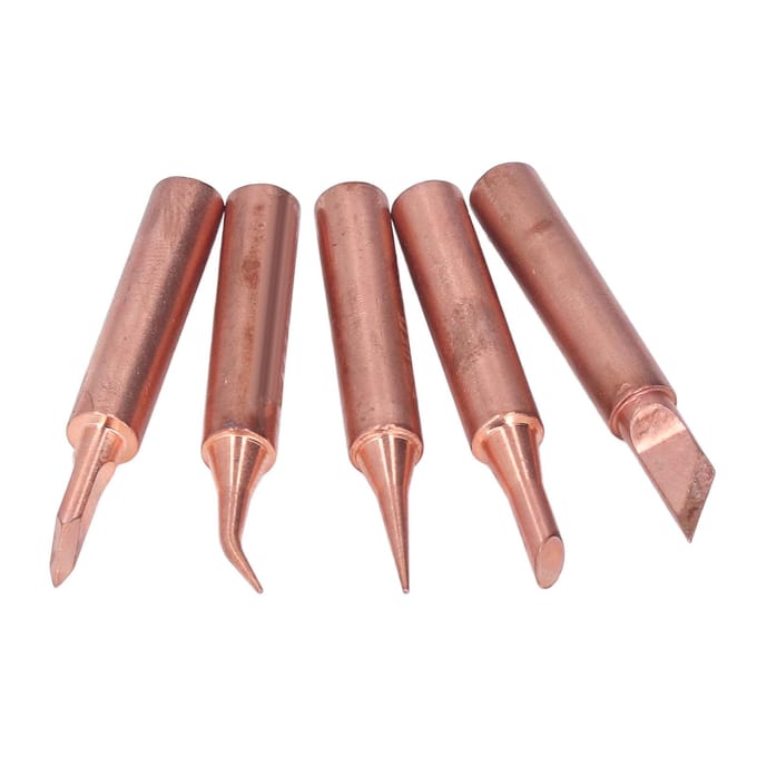 5 Pièces Pointe de Fer à Souder Panne à Souder Tête de Soudure Cuivre Kit d'Accessoires C900MT