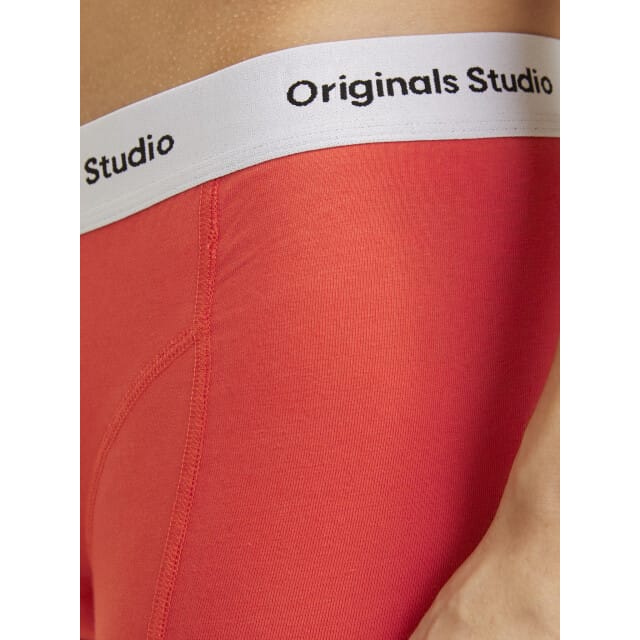 Jack & Jones Heren boxershorts trunks jacvesterbro 5-pack rood/blauw/zwart