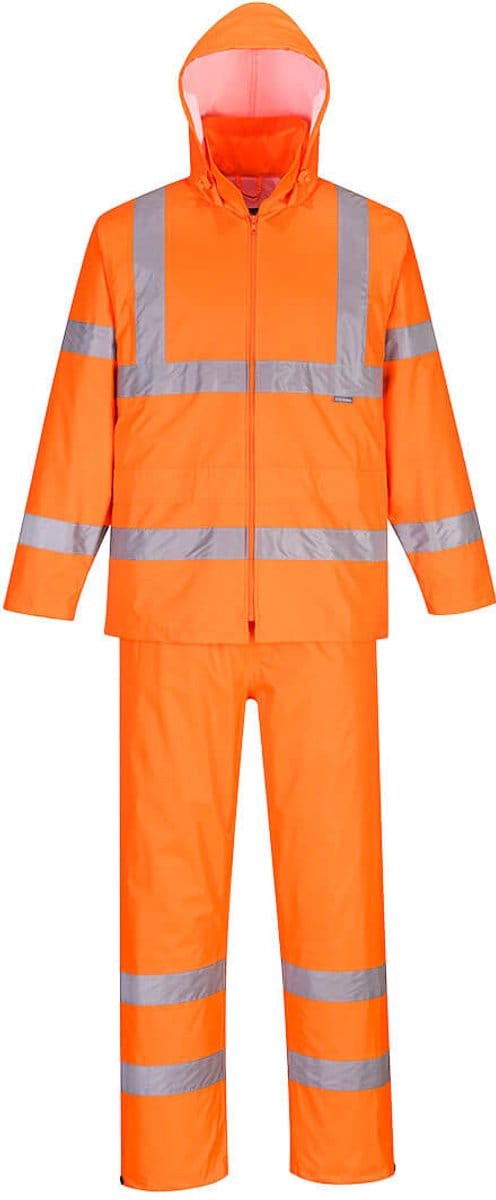 Portwest H448 - Hi-Vis Regenpak - Oranje - Medium
