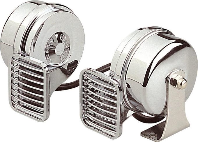 Allpa Marco MT2 scheepshoorn 12V - 2-tonig - verchroomd - 100 mm