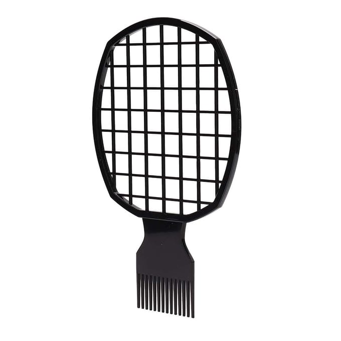 Mannen Afro Krullend Haar Kam Dreadlocks Aluminiumfolie Hot Perm Kam Kappersgereedschap gray