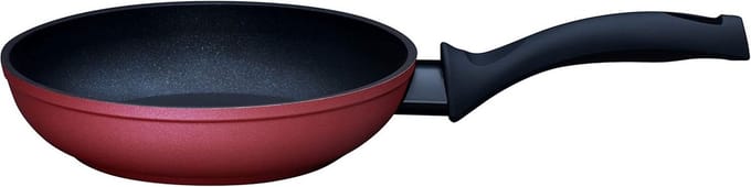 Koekenpan - Antiaanbakpan - Lekker Koken - Diamond Coating - 20 cm - Rood