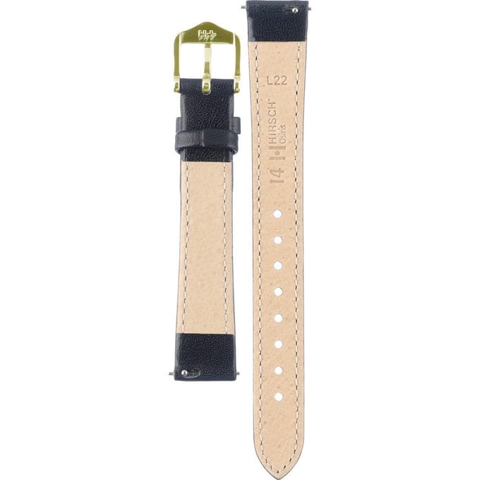 Hirsh Horlogeband Osiris Zwart - Leer - 14mm