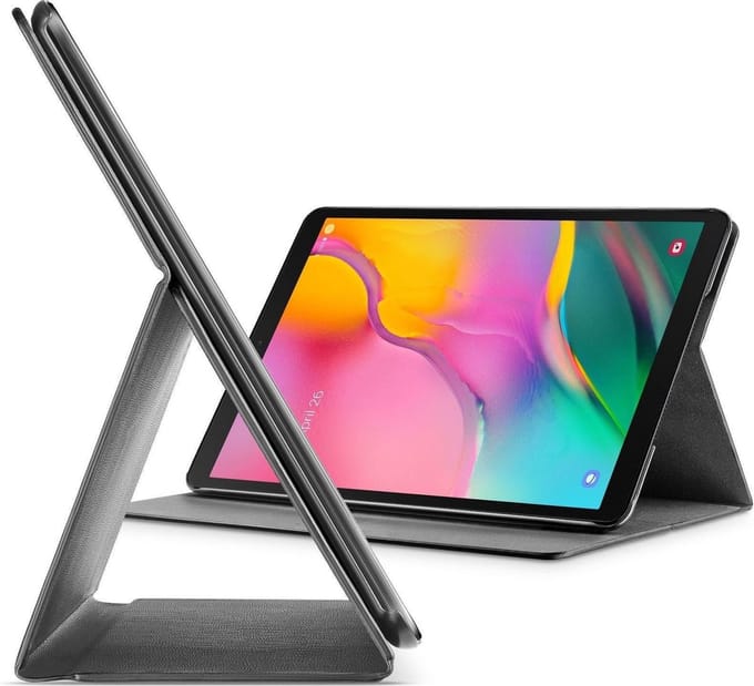 Cellularline - Samsung Galaxy Tab A 10.1" (2019), hoesje slim stand, zwart