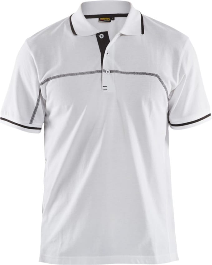Blaklader Poloshirt 3389-1050 - Wit/Donkergrijs - L