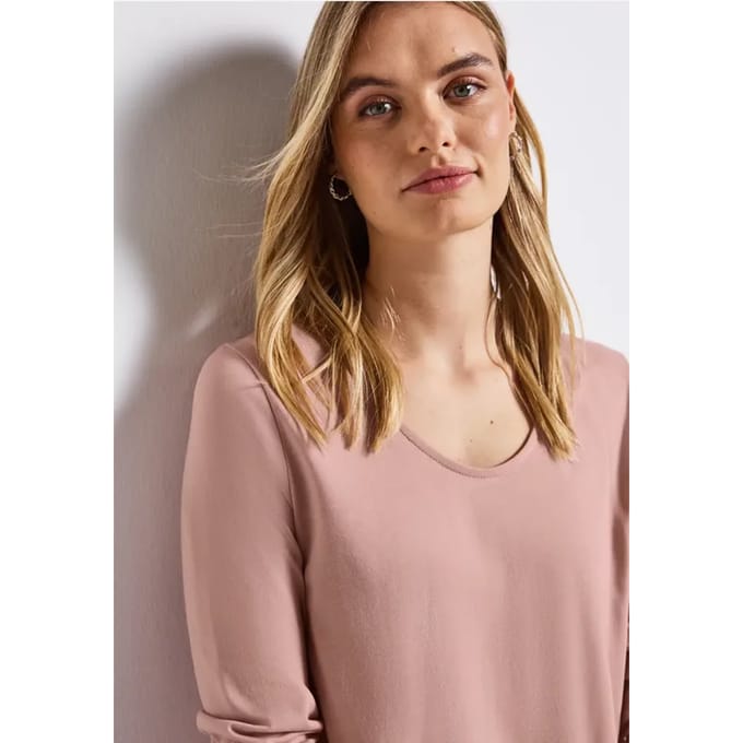 Overhemd met lange mouwen in effen kleur