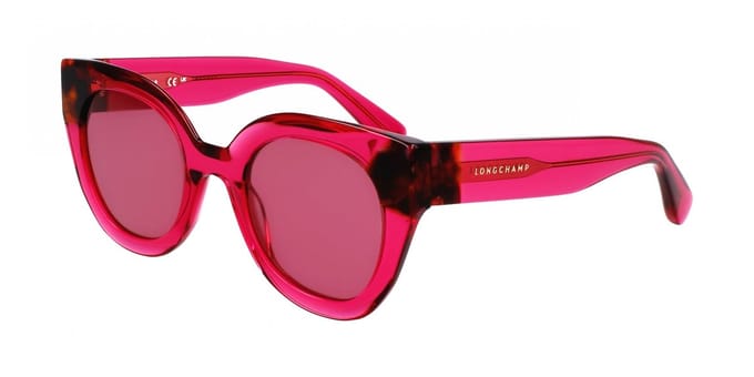 Longchamp LO750S CYCLAMEN/HAVANA 49/23/140 Unisex Zonnebrillen