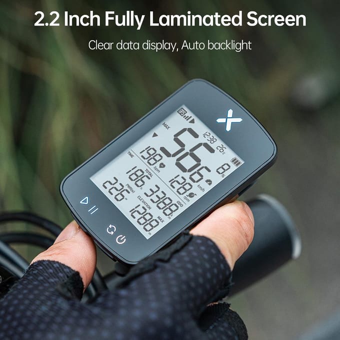 Fietscomputer Draadloos GPS Fietsen Snelheidsmeter Racefiets MTB ANT Waterdicht Smart G plus black