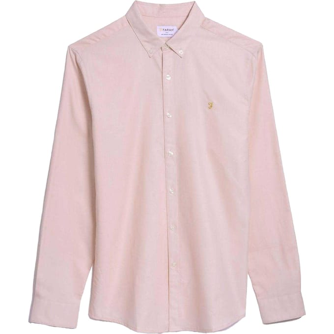 Farah Heren Brewer Slim Shirt (Roze)