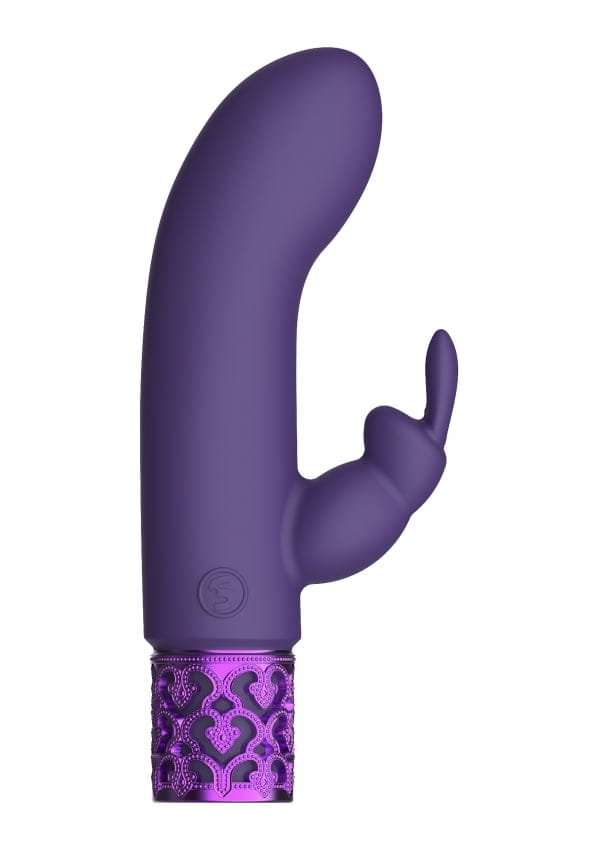 Royal Gems - Krachtige oplaadbare Rabbit vibrator - Paars