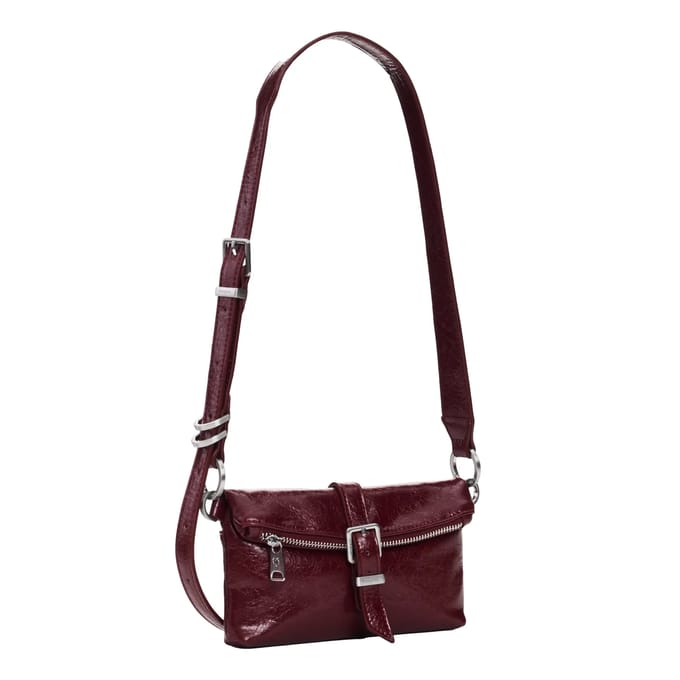 Desigual clutch Mone Half Logo Clutch Garnet donkerrood