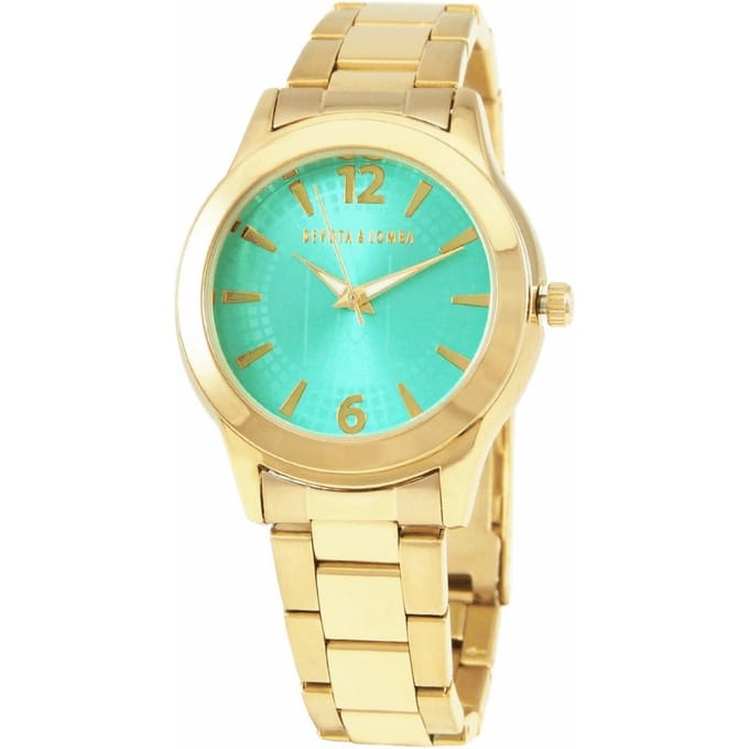 Horloge DEVOTA & LOMBA DL001W-02TUR. Kwarts, Kleur turkoois. Vrouw. blue