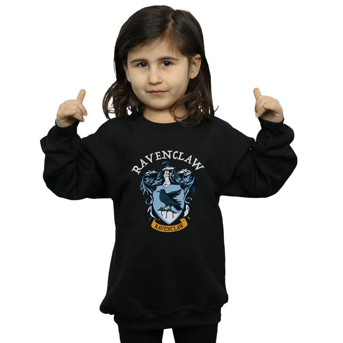 Harry Potter Meisjes Ravenclaw Sweatshirt (Zwart)