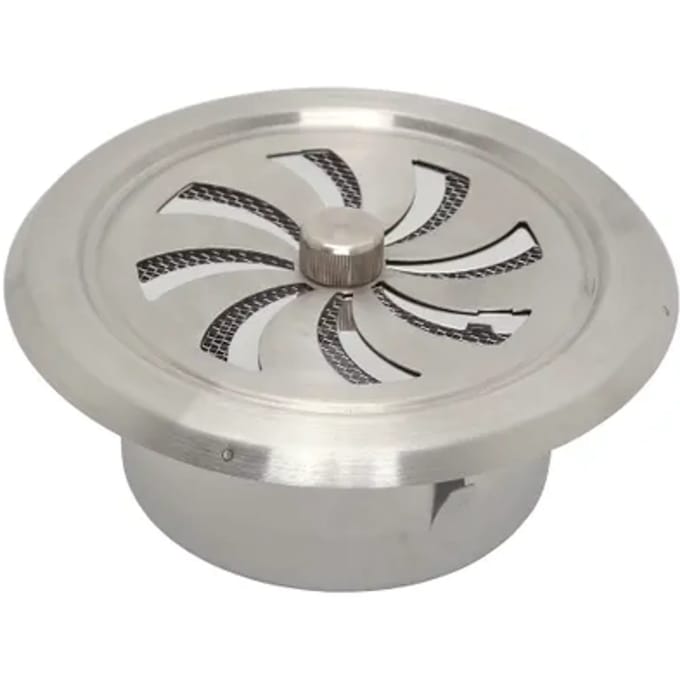 Sencys Schuifrooster Rond Ø100 Rvs