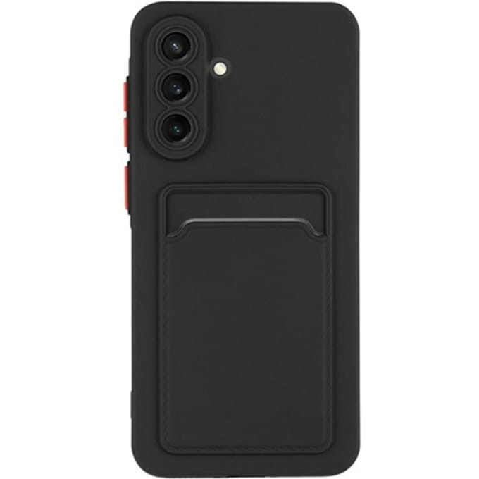 CaseBody Samsung Galaxy A56 Telefoonhoesje met Kaarthouder Zwart