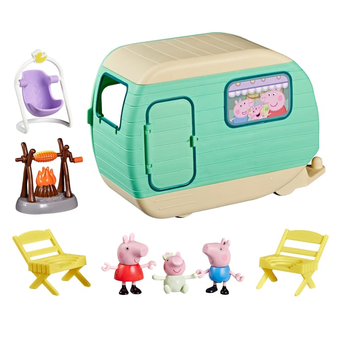 Peppa Pig - Drie Kleine Biggetjes Caravan - Speelset