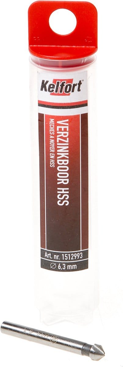 Kelfort Verzinkboor HSS vreesdiameter 6.3 x schachtdiameter 5mm