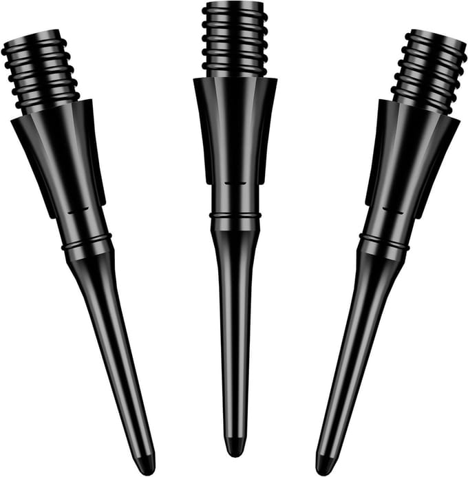 Zachte Dartpunten - Plastic Darttips - Darten Oefenen - Versterkt Nylon Materiaal - 1000 stuks - Zwart