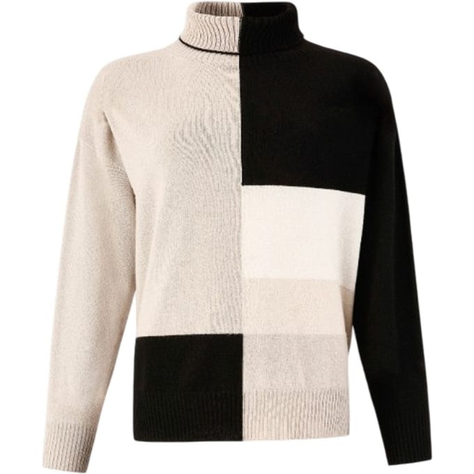 vrouw t-shirts d.exterior - f--kleur blok over dolc - zwart