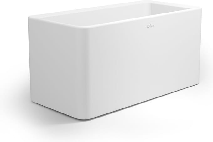 Otium bloembak dubbelwandig Quadris 40 Long wit