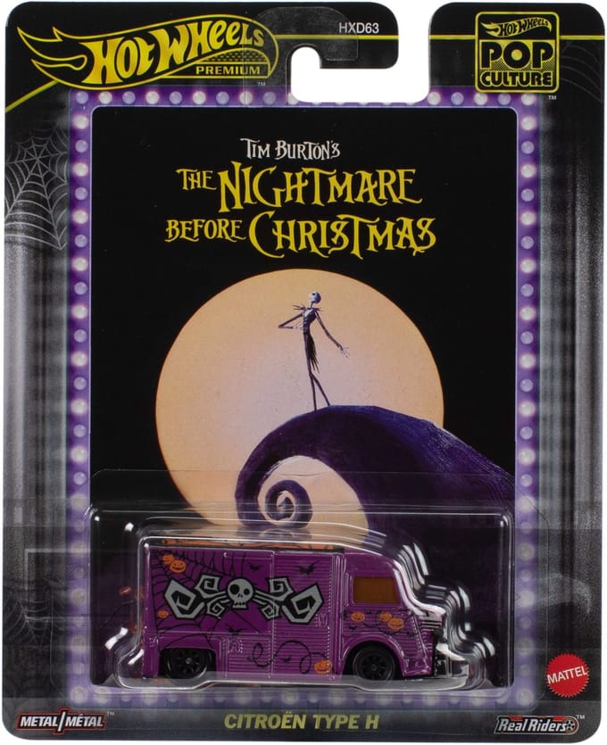 Hot Wheels Premium - The Nightmare Before Christmas - Citroën Type H - 1:64 - Mattel