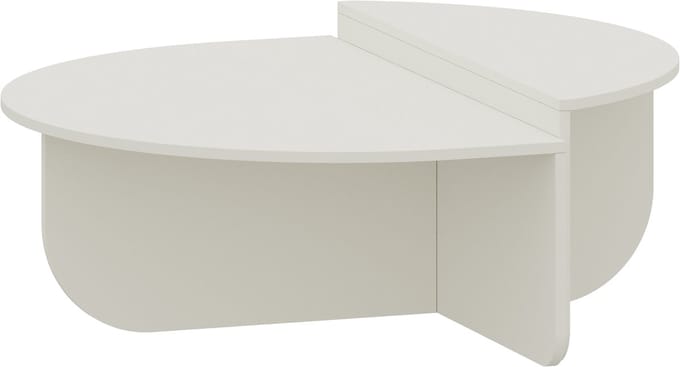 Salontafel Tondesdaslo 90x90x35 cm wit [en.casa]